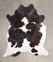 Black and White X-Large Brazilian Cowhide Rug 6'10
