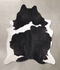Black and White XX-Large Brazilian Cowhide Rug 7'11