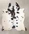 Black and White XX-Large Brazilian Cowhide Rug 8'2
