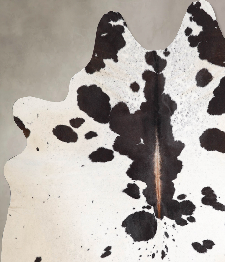Black and White XX-Large Brazilian Cowhide Rug 8'2"H x 7'4"W #A46868 by Hudson Hides