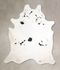 Black and White XX-Large Brazilian Cowhide Rug 8'10