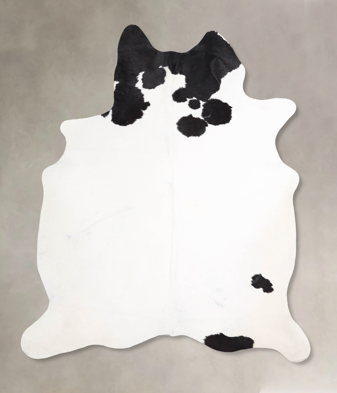 Black and White X-Large Brazilian Cowhide Rug 7'3"H x 6'3"W #A46872 by