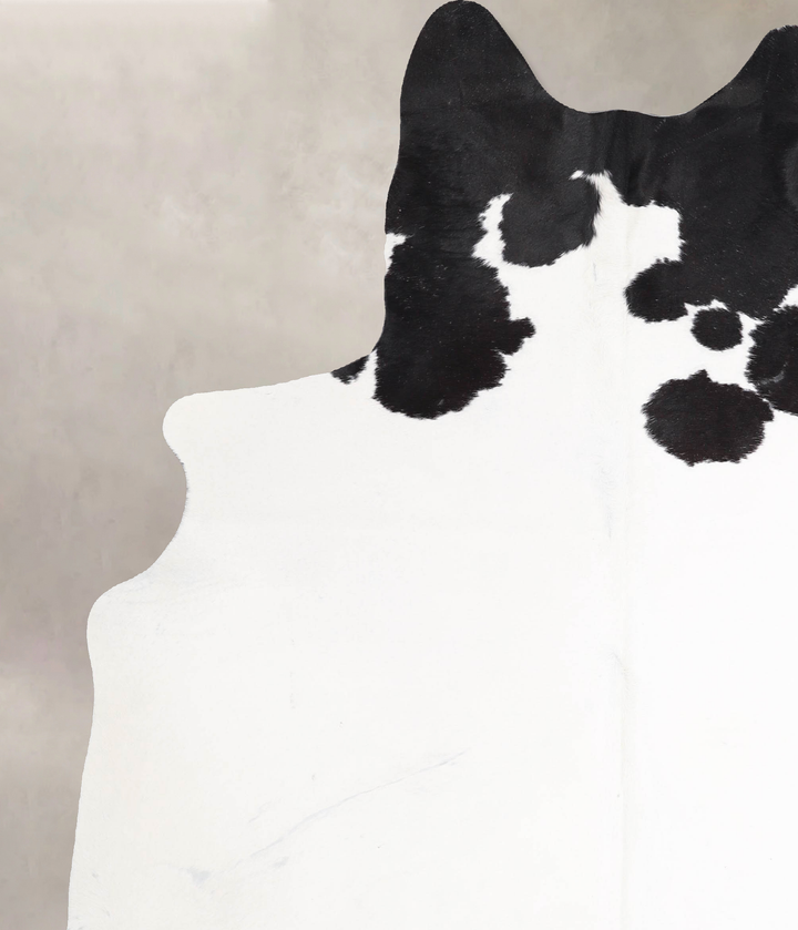 Black and White X-Large Brazilian Cowhide Rug 7'3"H x 6'3"W #A46872 by Hudson Hides