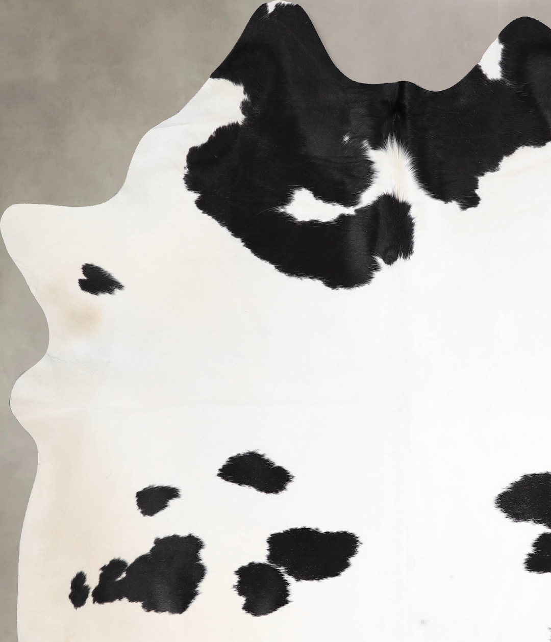 Black and White X-Large Brazilian Cowhide Rug 7'4"H x 6'4"W #A46873 by
