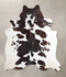 Chocolate and White X-Large Brazilian Cowhide Rug 7'0