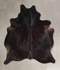 Solid Black X-Large Brazilian Cowhide Rug 7'5