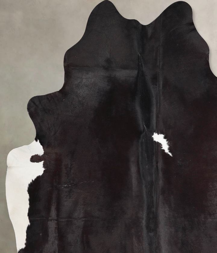Black and White XX-Large Brazilian Cowhide Rug 7'7"H x 6'10"W #A46961 by Hudson Hides