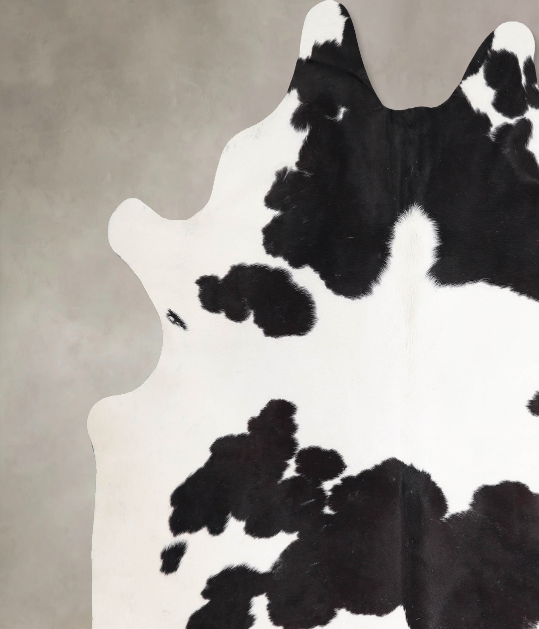 Black and White XX-Large Brazilian Cowhide Rug 7'9"H x 7'5"W #A46965 b
