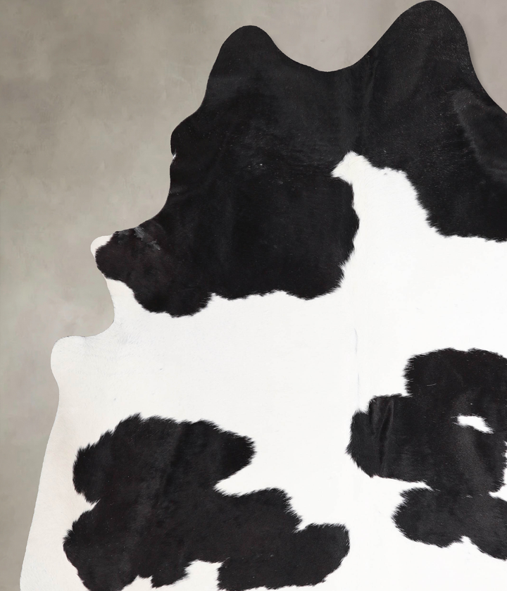 Black and White XX-Large Brazilian Cowhide Rug 8'0"H x 6'7"W #A46976 by Hudson Hides