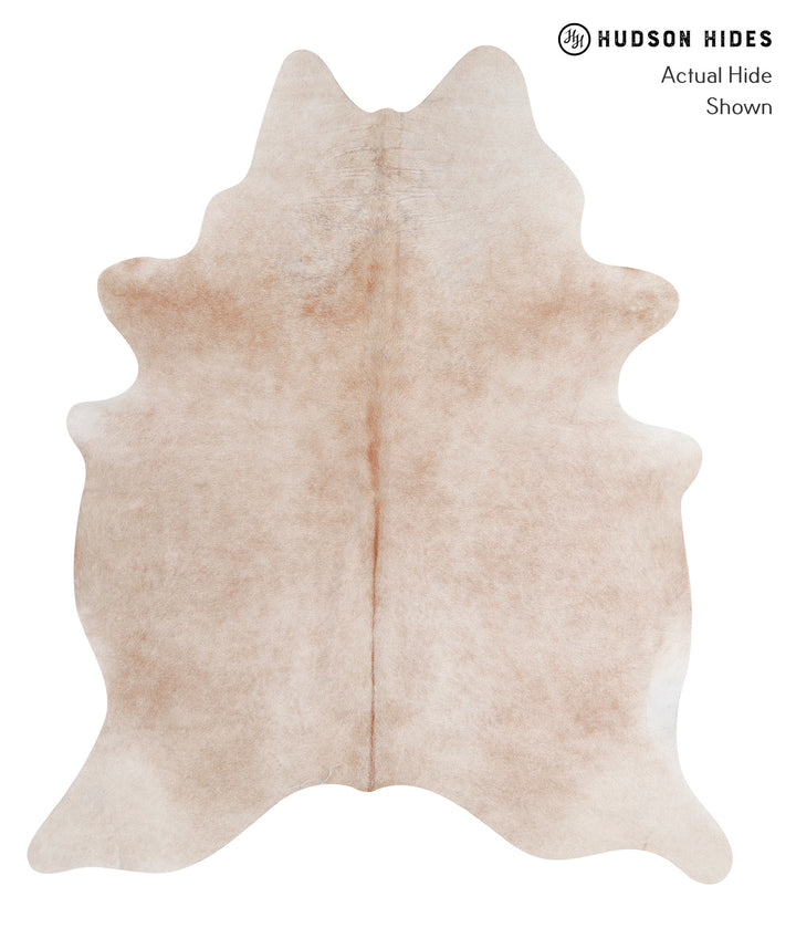 Beige XX-Large Brazilian Cowhide Rug 7'9"H x 6'7"W #A4698 by Hudson Hides