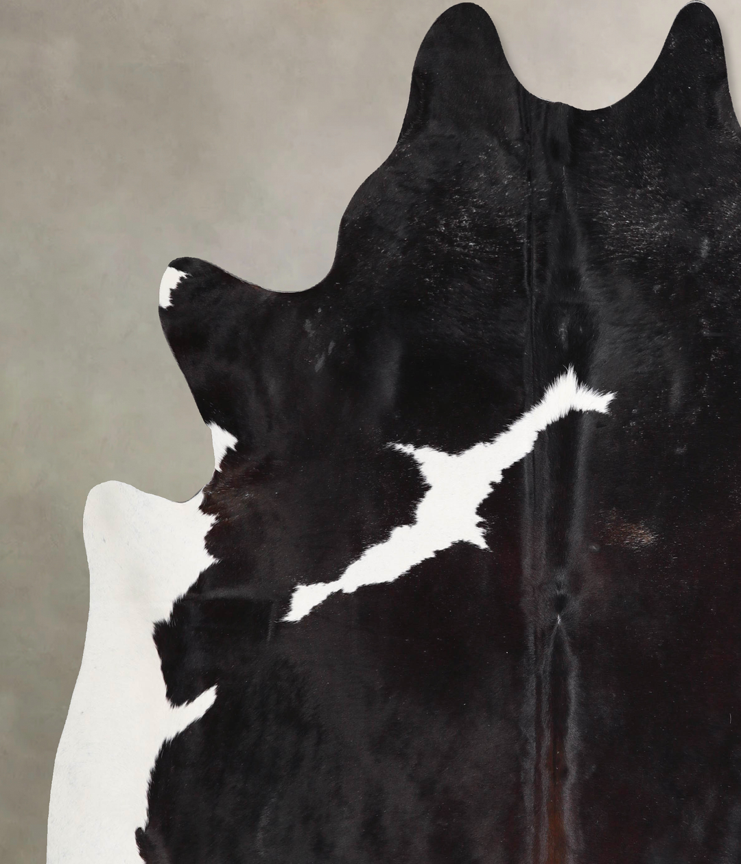 Black and White XX-Large Brazilian Cowhide Rug 8'0"H x 7'4"W #A46988 b