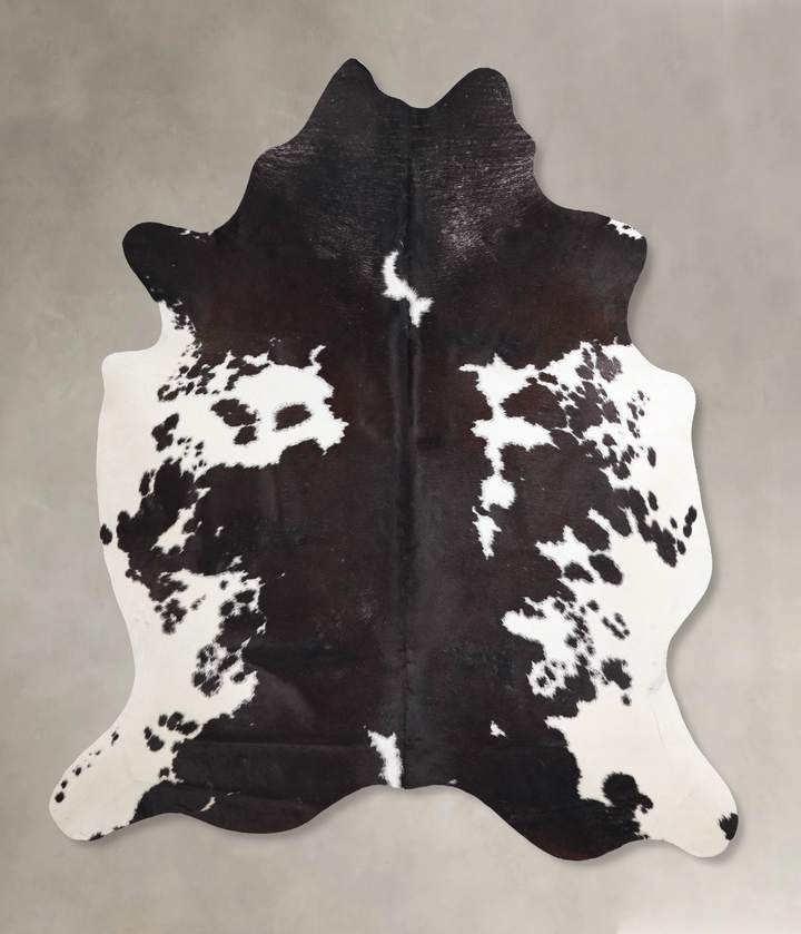 Chocolate and White X-Large Brazilian Cowhide Rug 6'11"H x 6'0"W #A46989 by Hudson Hides