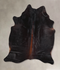 Solid Black X-Large Brazilian Cowhide Rug 6'8