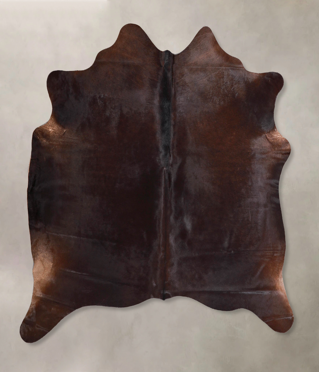 Chocolate Large Brazilian Cowhide Rug 5'9"H x 6'0"W #A47022 by Hudson