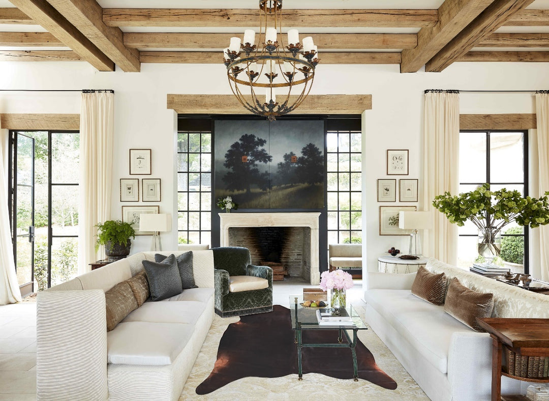 Chocolate Large Brazilian Cowhide Rug 5'9"H x 6'0"W #A47022 by Hudson