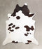 Chocolate and White XX-Large Brazilian Cowhide Rug 7'11