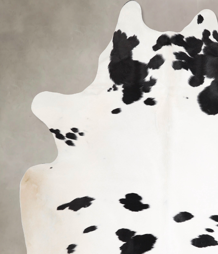Black and White XX-Large Brazilian Cowhide Rug 7'10"H x 6'7"W #A47046 by Hudson Hides