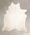 Ivory with Beige X-Large Brazilian Cowhide Rug 7'3