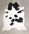 Black and White XX-Large Brazilian Cowhide Rug 8'3