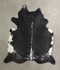 Black and White XX-Large Brazilian Cowhide Rug 7'9