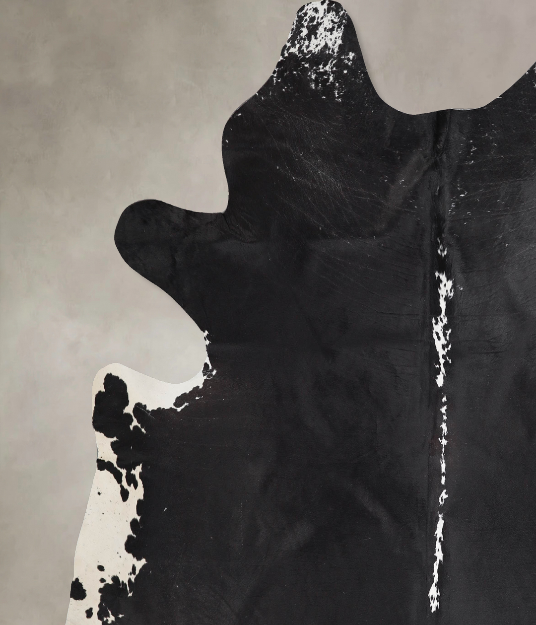 Black and White XX-Large Brazilian Cowhide Rug 7'9"H x 7'3"W #A47067 b