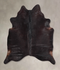 Solid Black X-Large Brazilian Cowhide Rug 6'10