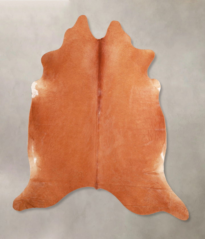 Solid Brown X-Large Brazilian Cowhide Rug 6'6"H x 6'8"W #A47079 by Hudson Hides