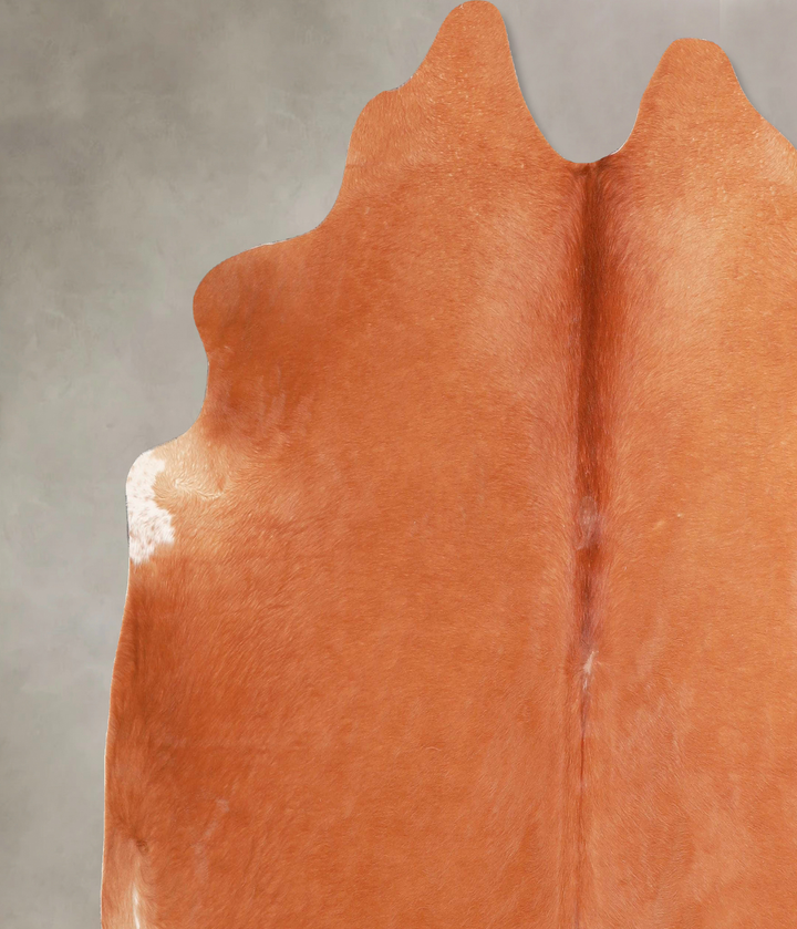 Solid Brown X-Large Brazilian Cowhide Rug 6'6"H x 6'8"W #A47079 by Hudson Hides