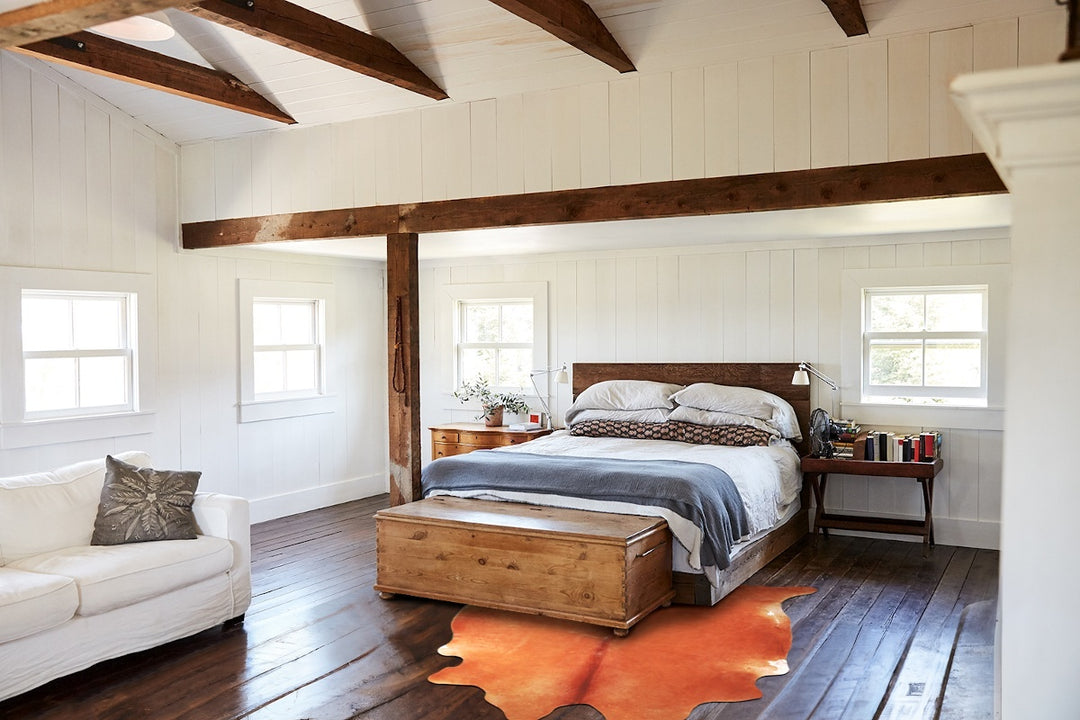 Solid Brown X-Large Brazilian Cowhide Rug 6'6"H x 6'8"W #A47079 by Hud