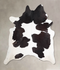 Black and White X-Large Brazilian Cowhide Rug 7'5