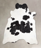 Black and White X-Large Brazilian Cowhide Rug 7'1