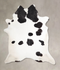 Black and White XX-Large Brazilian Cowhide Rug 8'4
