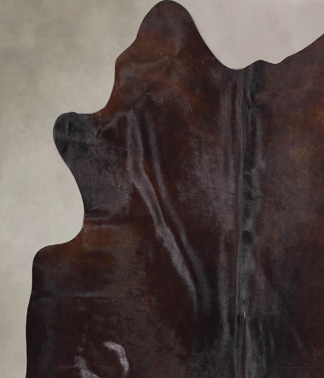 Chocolate Large Brazilian Cowhide Rug 5'10"H x 5'7"W #A47109 by Hudson