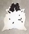 Black and White XX-Large Brazilian Cowhide Rug 8'8