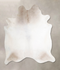 Ivory with Beige XX-Large Brazilian Cowhide Rug 7'4
