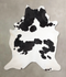 Black and White XX-Large Brazilian Cowhide Rug 8'3