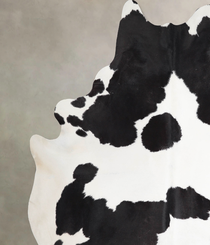 Black and White XX-Large Brazilian Cowhide Rug 8'3"H x 7'0"W #A47202 by Hudson Hides