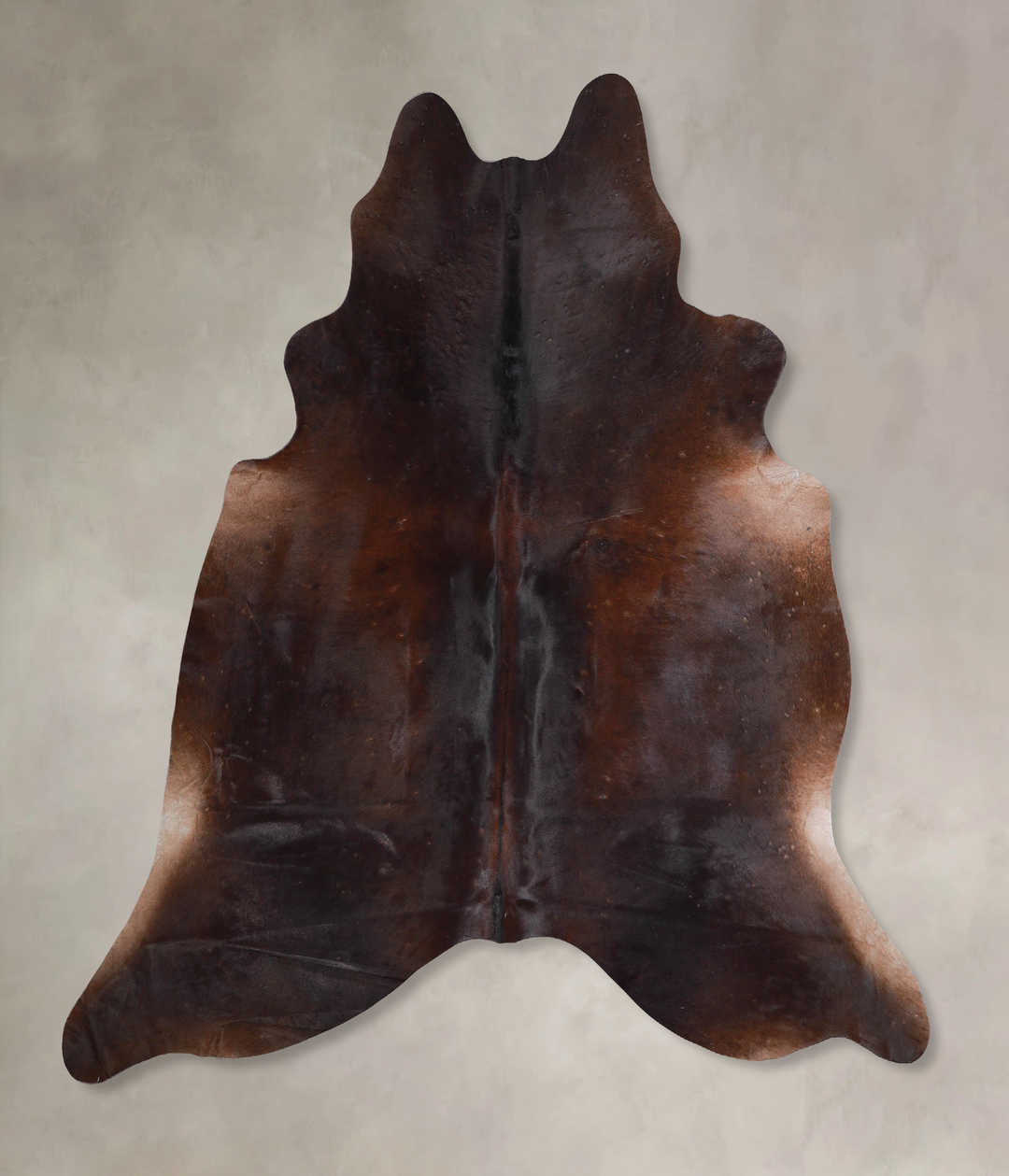 Chocolate X-Large Brazilian Cowhide Rug 6'11"H x 6'8"W #A47225 by Huds