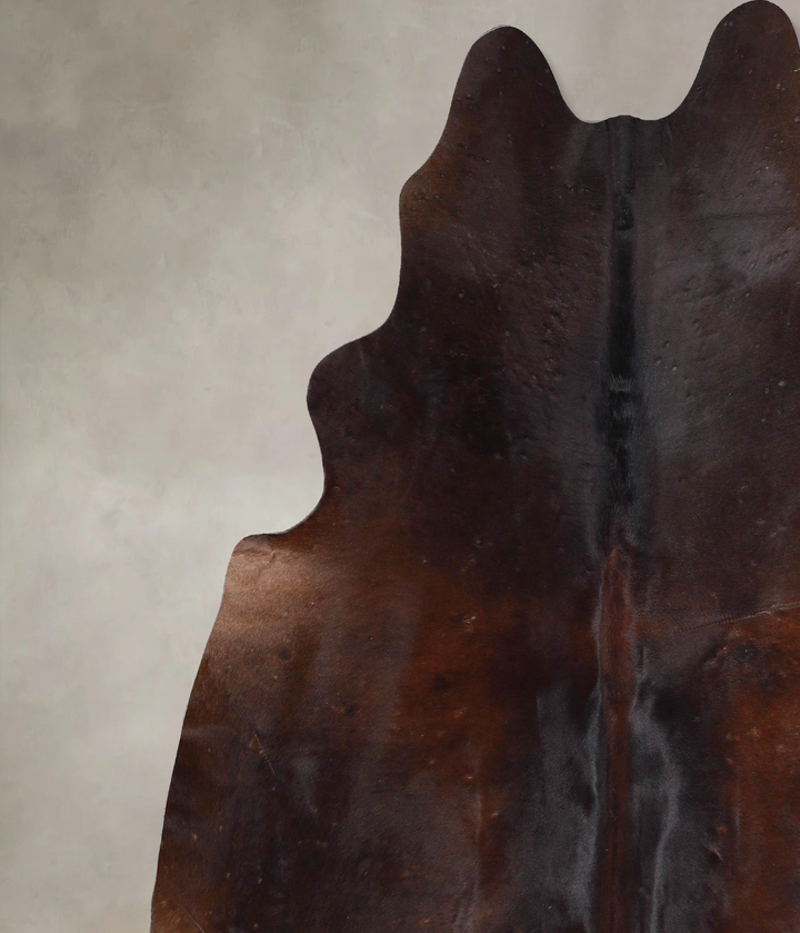 Chocolate X-Large Brazilian Cowhide Rug 6'11"H x 6'8"W #A47225 by Hudson Hides