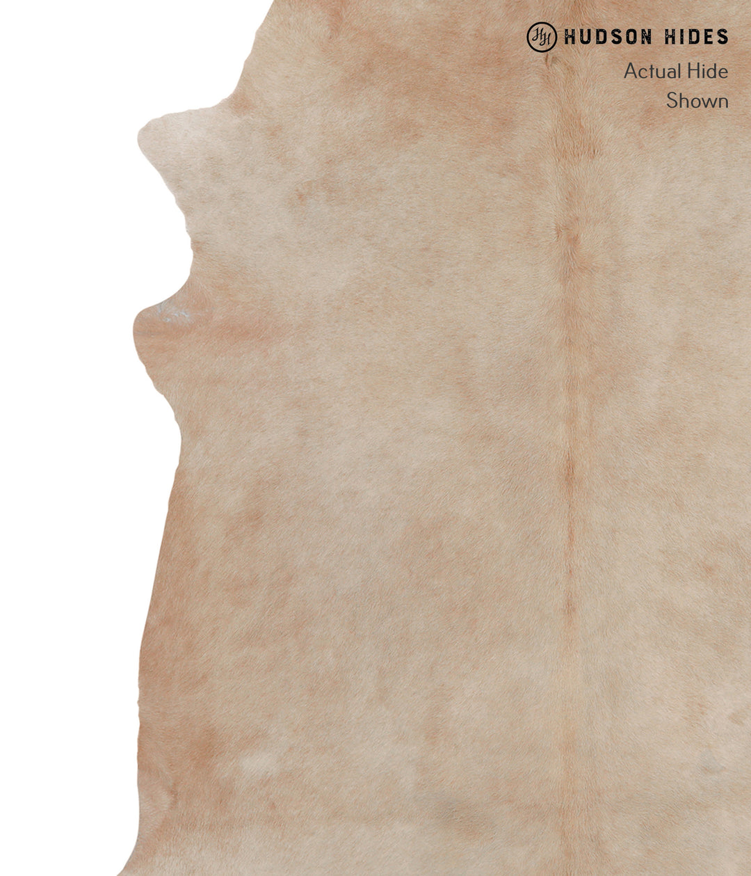 Beige XX-Large Brazilian Cowhide Rug 7'8"H x 7'1"W #A4723 by Hudson Hi