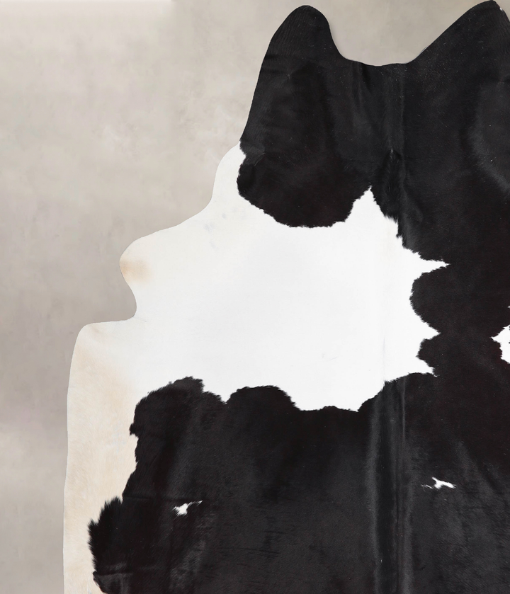 Black and White XX-Large Brazilian Cowhide Rug 8'8"H x 7'6"W #A47233 by Hudson Hides