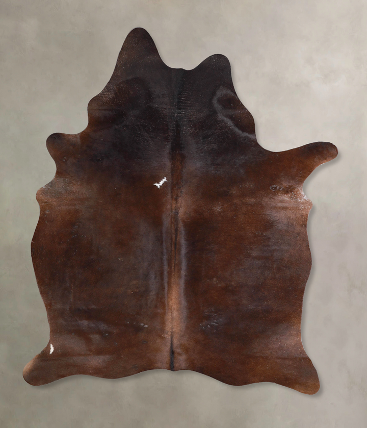 Chocolate Large Brazilian Cowhide Rug 7'3"H x 5'5"W #A47256 by Hudson Hides