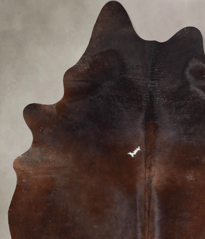 Chocolate Large Brazilian Cowhide Rug 7'3"H x 5'5"W #A47256 by Hudson Hides