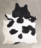 Black and White XX-Large Brazilian Cowhide Rug 8'1