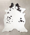 Black and White XX-Large Brazilian Cowhide Rug 8'0