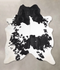 Black and White XX-Large Brazilian Cowhide Rug 7'11