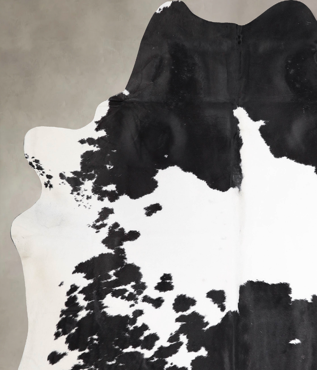 Black and White XX-Large Brazilian Cowhide Rug 7'11"H x 6'11"W #A47323