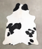 Black and White Large Brazilian Cowhide Rug 6'0