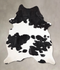 Black and White X-Large Brazilian Cowhide Rug 7'8