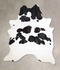 Black and White XX-Large Brazilian Cowhide Rug 8'7